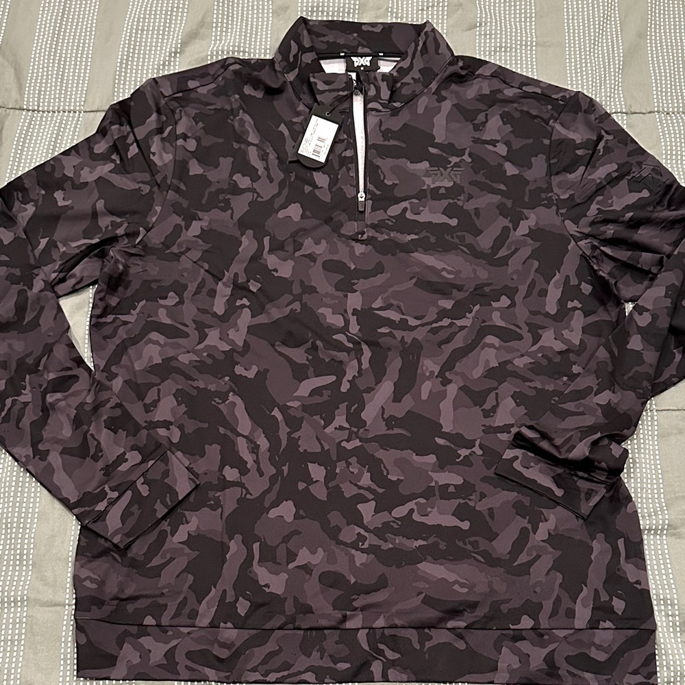 PXG Black Camo 1/4 Zip Pullover Medium